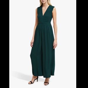 Green French Connection Carabelle wide leg jumpsuit